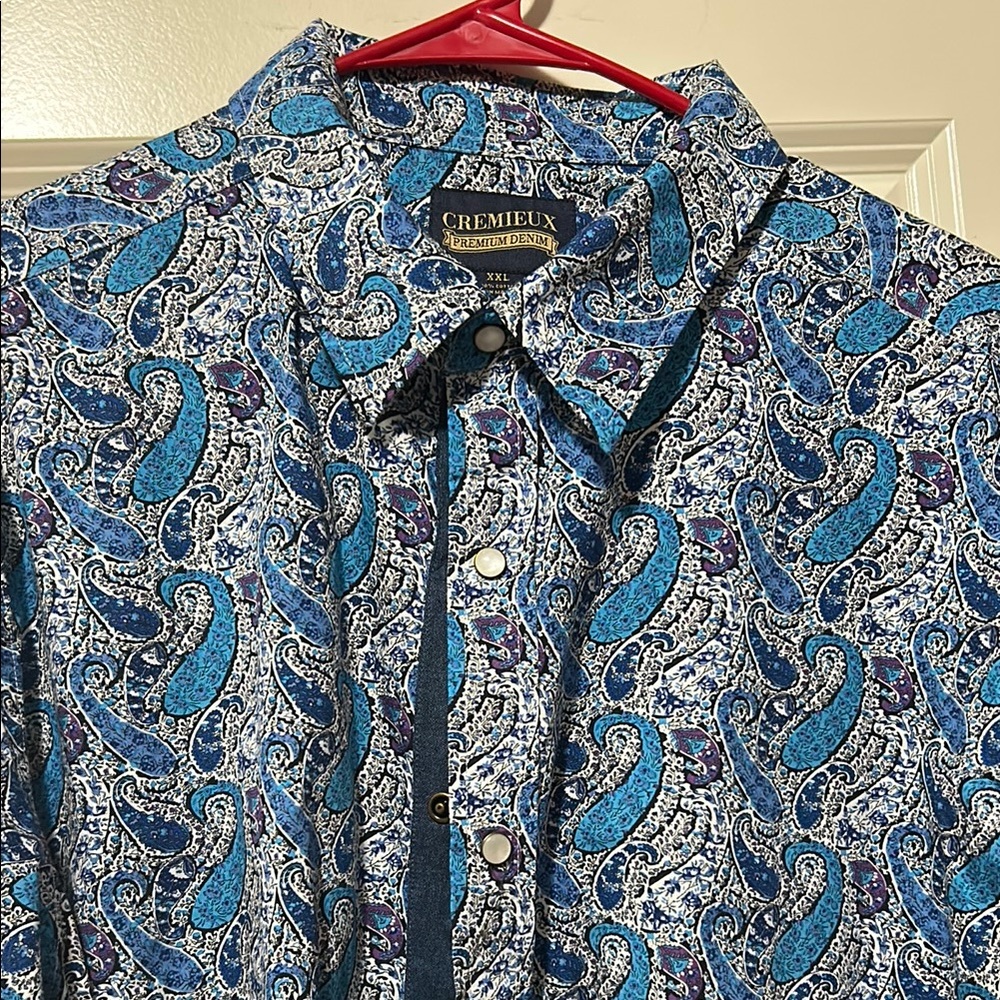Daniel Cremieux Blue Paisley Men's Shirt